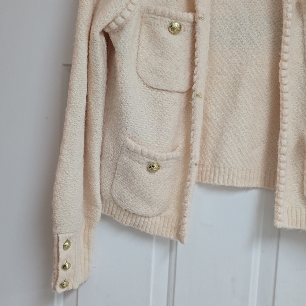 Odette sweater lady jacket with jewel buttons - Picture 4 of 13